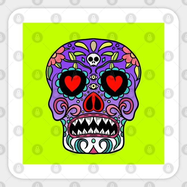 Candy skull Sticker by fakeface